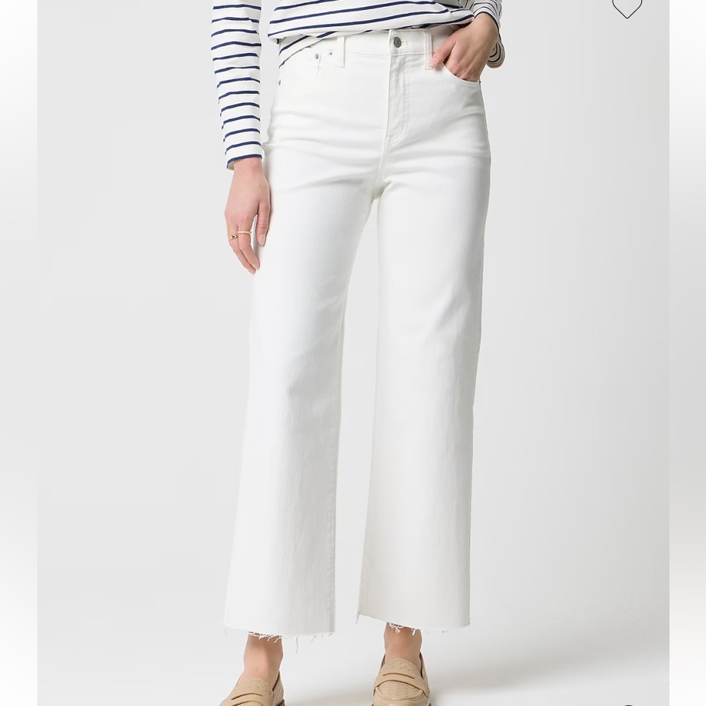 J Crew Wide Leg crop jeans